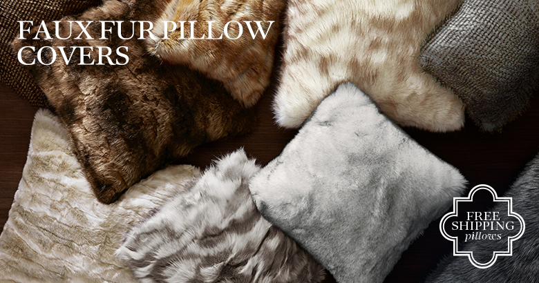 Faux Fur Pillow Covers