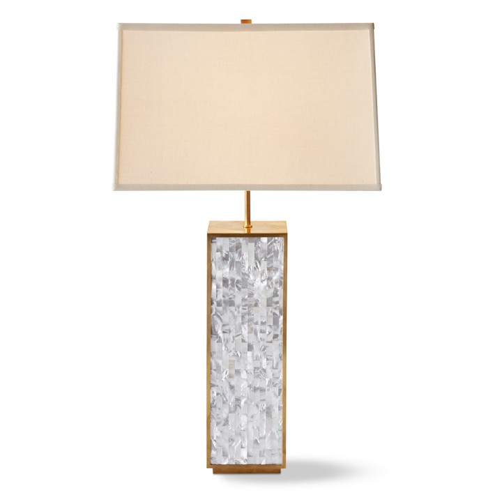 AERIN Beecher Table Lamp, Mother Of Pearl, Tall Williams Sonoma - AERIN Beecher Table Lamp, Mother Of Pearl, Tall Williams Sonoma