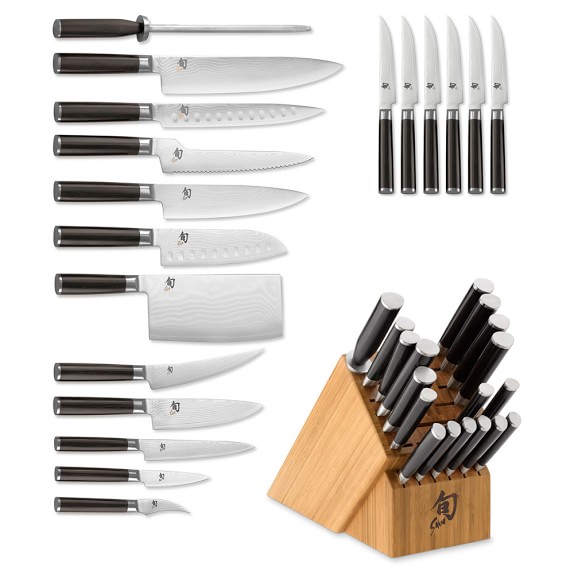 Shun Classic 19Piece Knife Block Set Williams Sonoma