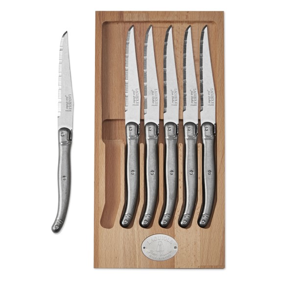 Laguiole Jean Dubost Vintage Steak Knife Set, Set of 6 Williams Sonoma