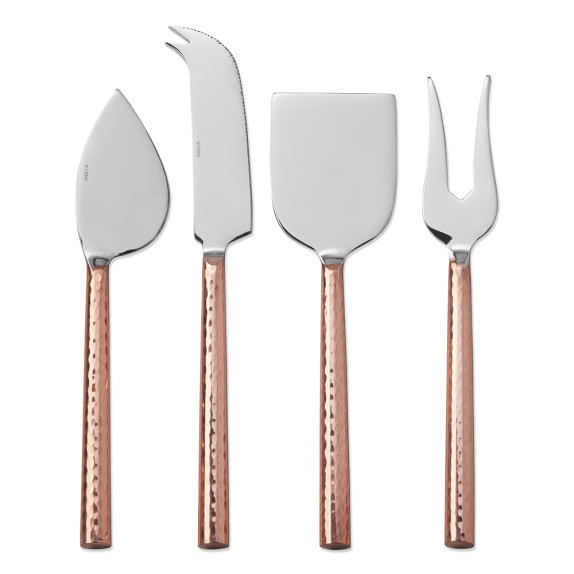 Hammered Copper Cheese Knives, Set of 4 Williams Sonoma