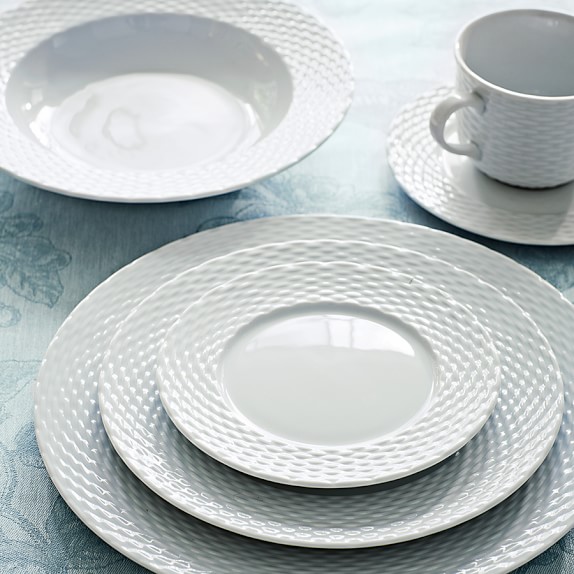 Pillivuyt Basketweave Dinnerware Place Settings Williams Sonoma