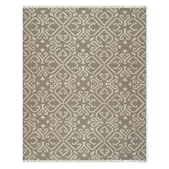 Geo Medallion Kilim Rug, Neutral Williams Sonoma