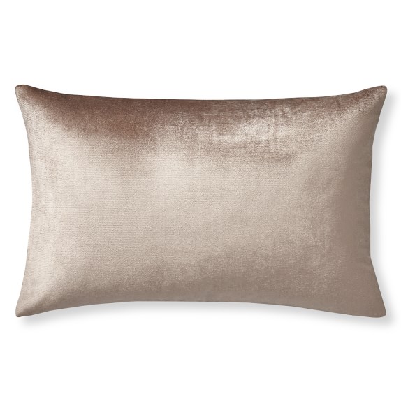Velvet Lumbar Pillow Cover, Blush Williams Sonoma