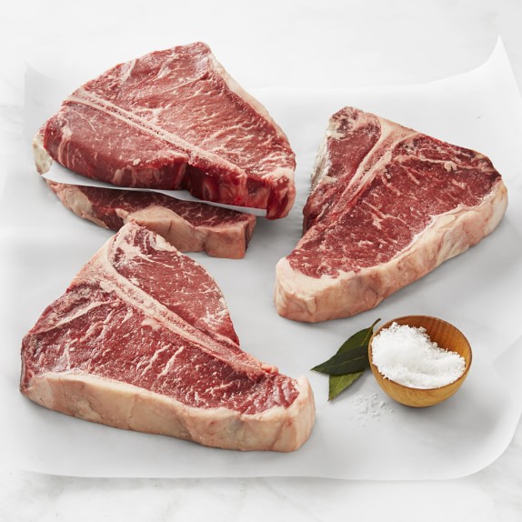 Allen Brothers Prime DryAged Porterhouse Steaks, Set of 4 Williams Sonoma