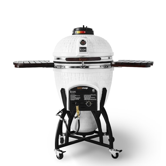 Icon Hybrid Kamado Grill, Cottage White Williams Sonoma