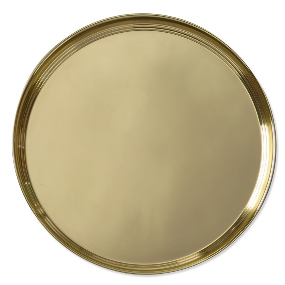 Gold Round Tray Williams Sonoma