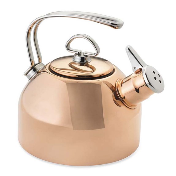 Chantal Copper Whistling Tea Kettle, Copper Williams Sonoma