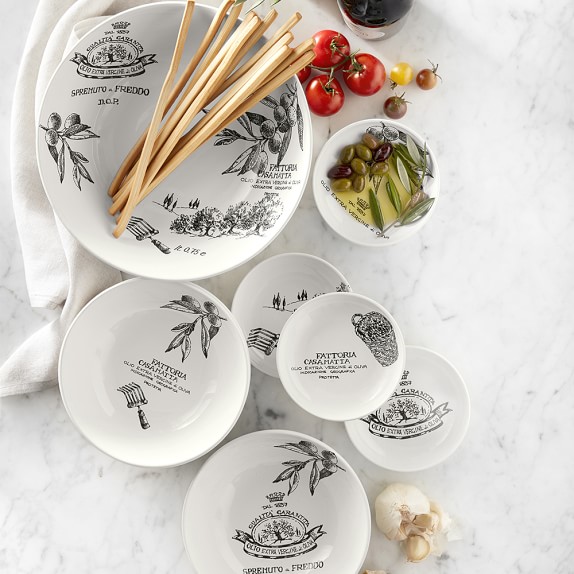 Italian Olive Grove Pasta Bowl & Serve Set Williams Sonoma