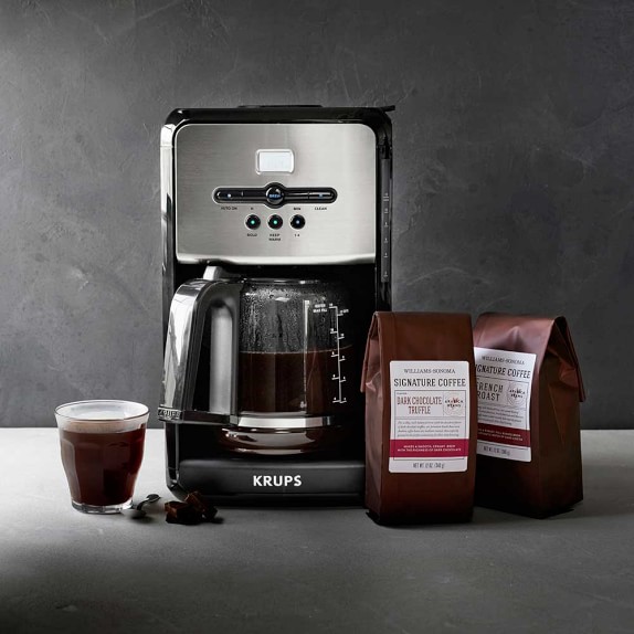 Krups Savoy Programmable Coffee Maker with Aroma Tube Williams Sonoma