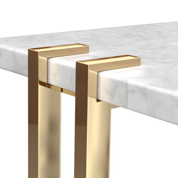Marble & Brass Side Table Williams Sonoma