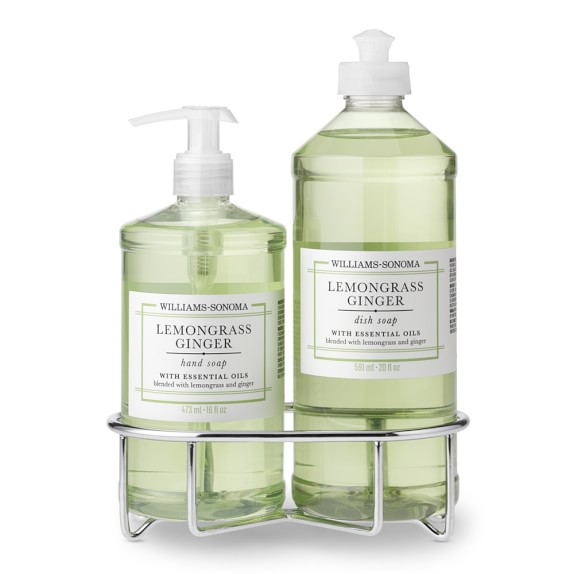 Williams Sonoma Lemongrass Ginger Hand Soap & Dish Soap, Classic 3