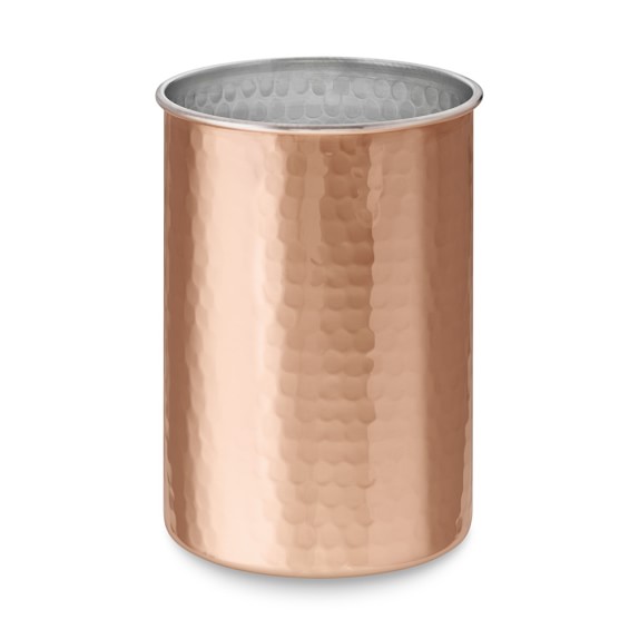 Hammered Copper Utensil Holder Williams Sonoma