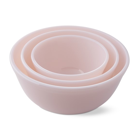 Mosser Mixing Bowls, Set of 3, Pink Williams Sonoma