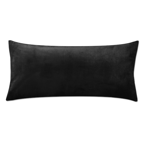 Velvet Pillow Cover, Black Williams Sonoma