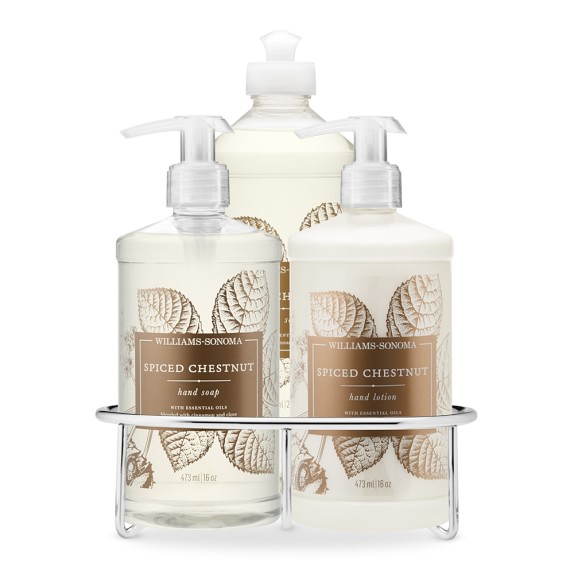 Williams Sonoma Dish Soap, Hand Soap & Lotion Set, Spiced Chestnut