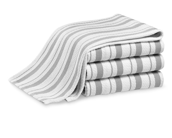 Williams Sonoma Clic Striped Towels Set Of 4 Williams Sonoma Stripe Towels Set Of 4 Drizzle Grey