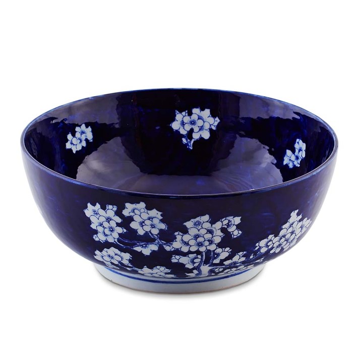 Decorative Ceramic Bowl Captivating Chinoiserie Ceramic Bowl Flower Motif Williams Sonoma Decorating Design Decorative Ceramic Bowl Amusing Chinoiserie Ceramic Bowl Flower Motif Williams Sonoma Review