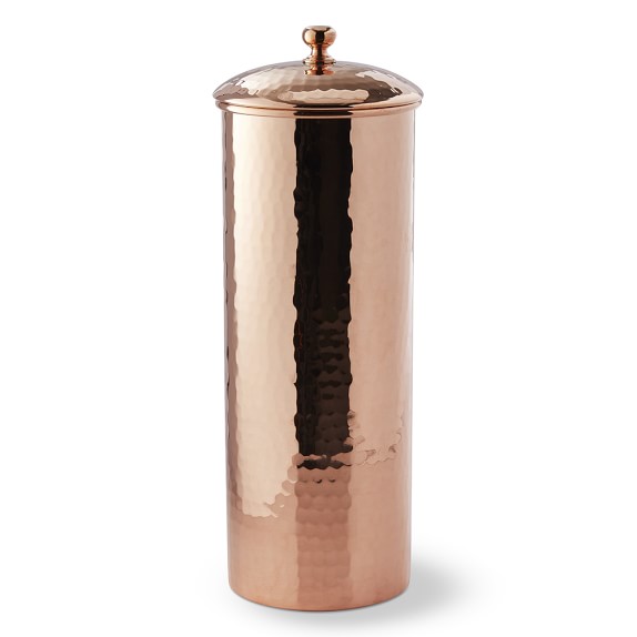 Hammered Copper Canister, Extra Tall Williams Sonoma