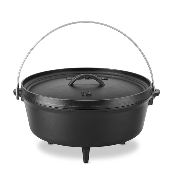 Lodge CastIron Camping Dutch Oven Williams Sonoma