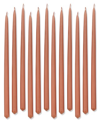 taper candles rust colored sonoma tiny williams set candle