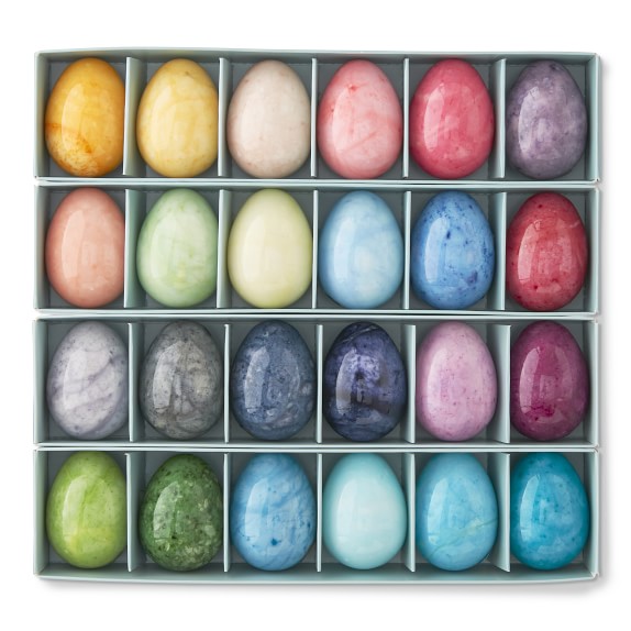 Alabaster Eggs, Set of 24 Williams Sonoma