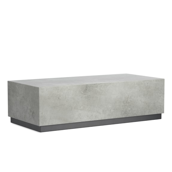 Concrete Outdoor Coffee Table Williams Sonoma
