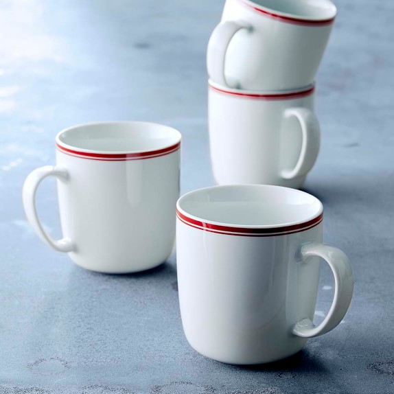 Williams Sonoma Open Kitchen Bistro Mugs, Red Williams Sonoma