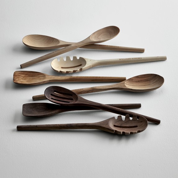 Williams Sonoma Walnut Wood Spoons, Set of 4 Williams Sonoma