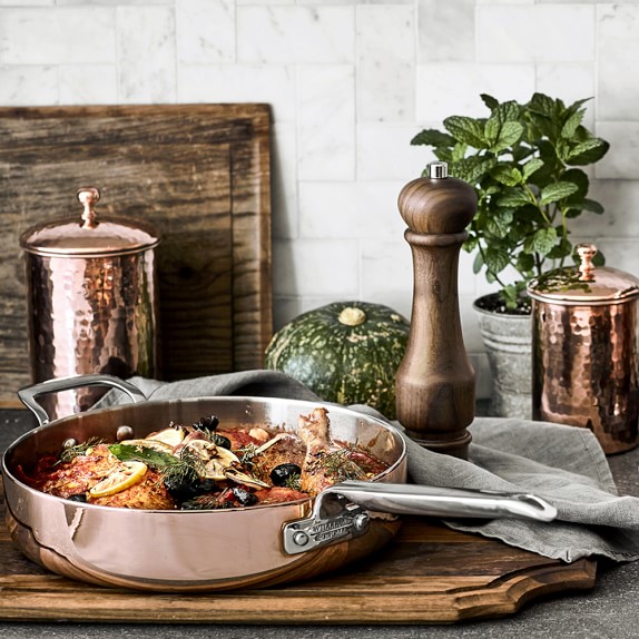 Williams Sonoma Professional Copper 10-Piece Cookware Set | Williams Sonoma