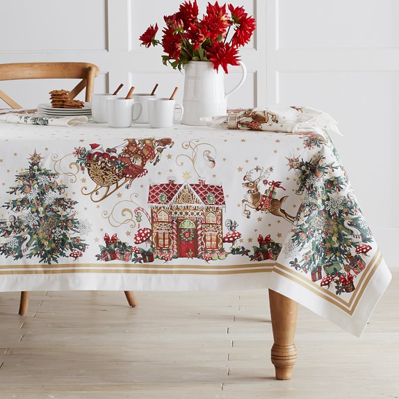 'Twas the Night Before Christmas Tablecloth Williams Sonoma