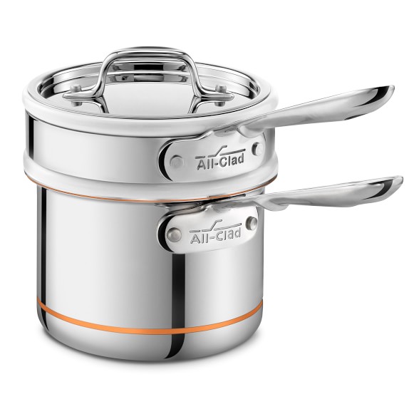 AllClad Copper Core Double Boiler, 1 1/2Qt. Williams Sonoma