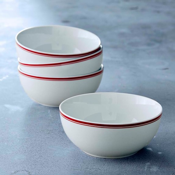 Williams Sonoma Open Kitchen Bistro Cereal Bowls, Red Williams Sonoma