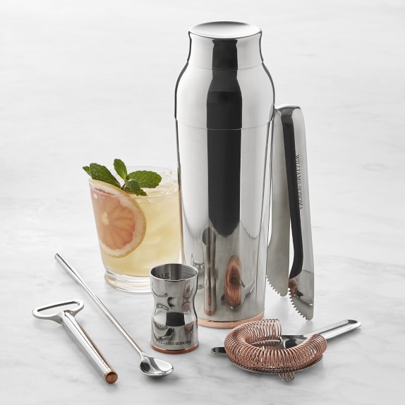 Williams Sonoma Bar Tools Set with SingleWall Cocktail Shaker