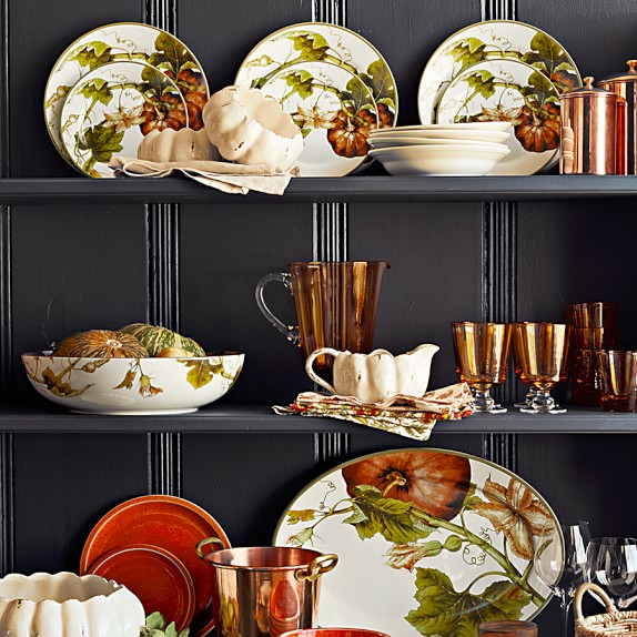 Botanical Pumpkin Dinnerware Collection Williams Sonoma