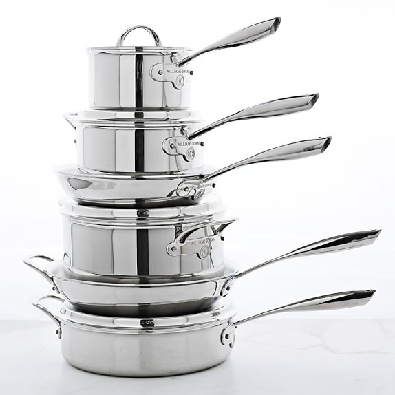 Williams Sonoma Signature Thermo Clad Stainless Steel 10 Piece Scroll To Next Item