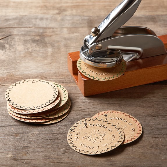 "From the Garden of" Personal Embosser with Stand Williams Sonoma