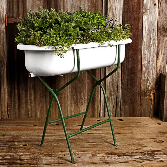 Vintage Bathtub with Stand Williams Sonoma