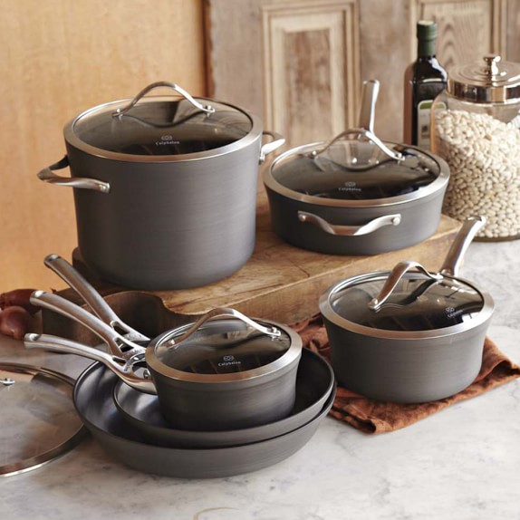 Calphalon Contemporary Nonstick 11Piece Cookware Set Williams Sonoma