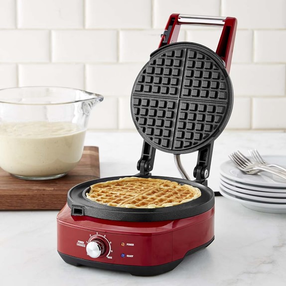 Breville NoMess Classic Round Waffle Maker Williams Sonoma