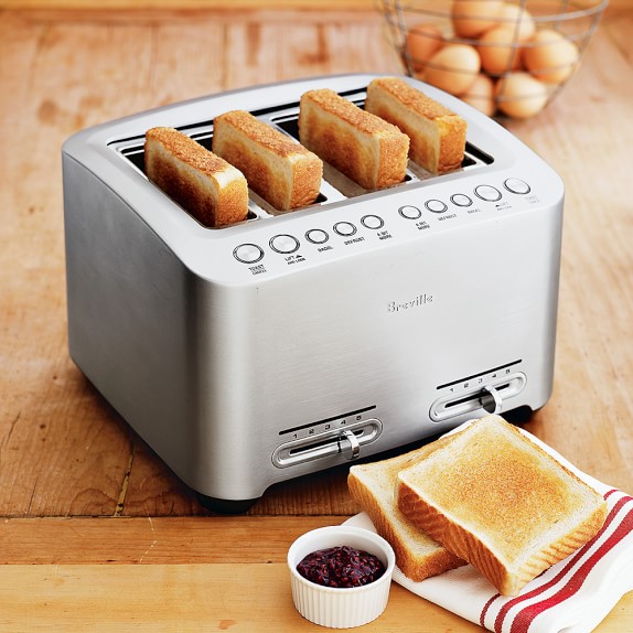 Breville DieCast 4Slice Smart Toaster Williams Sonoma