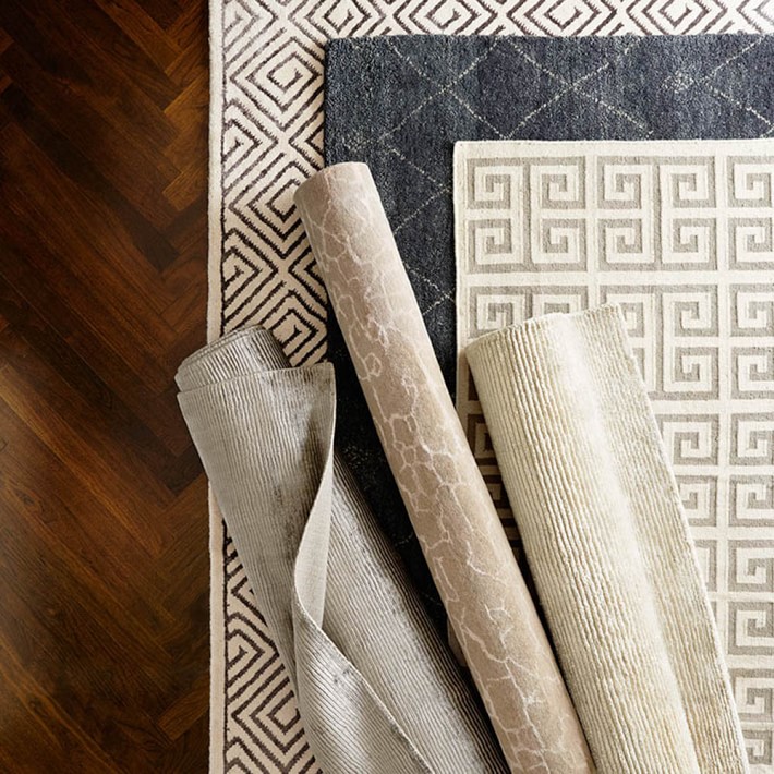 Graphic Greek Key Rug Williams Sonoma