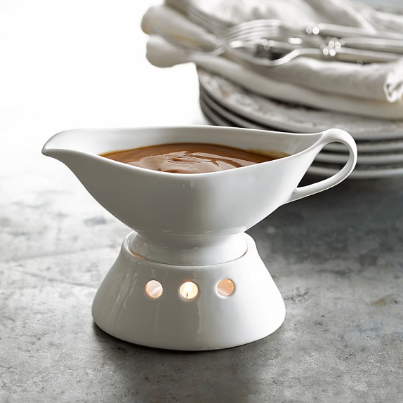 Gravy Boat with Warming Base Williams Sonoma