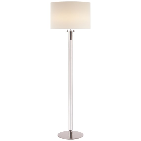 AERIN Riga Crystal Floor Lamp, Polished Nickel | Williams Sonoma AERIN Riga Crystal Floor Lamp, Polished Nickel | Williams Sonoma