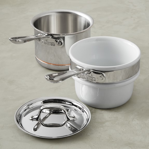 AllClad Copper Core Double Boiler, 1 1/2Qt. Williams Sonoma