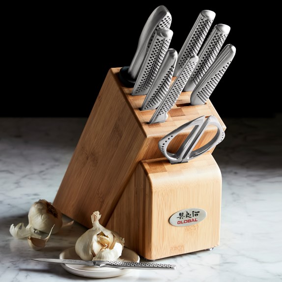 Global Classic 10Piece Wood Block Set Williams Sonoma