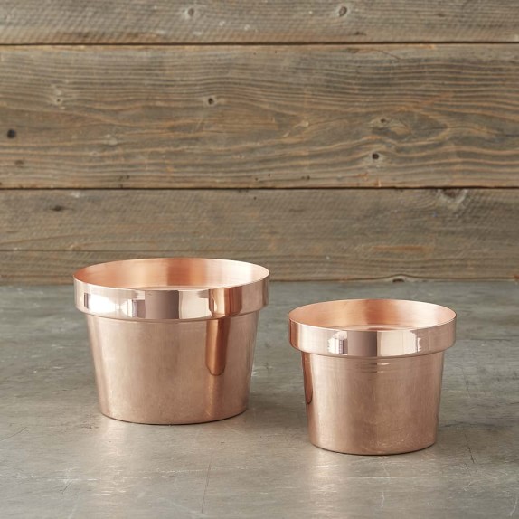 Copper Flower Pot Williams Sonoma