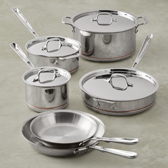 All-Clad Copper Core 10-Piece Cookware Set  Williams Sonoma