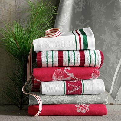 Holiday Stripe Kitchen Towels, Set of 2 | Williams Sonoma