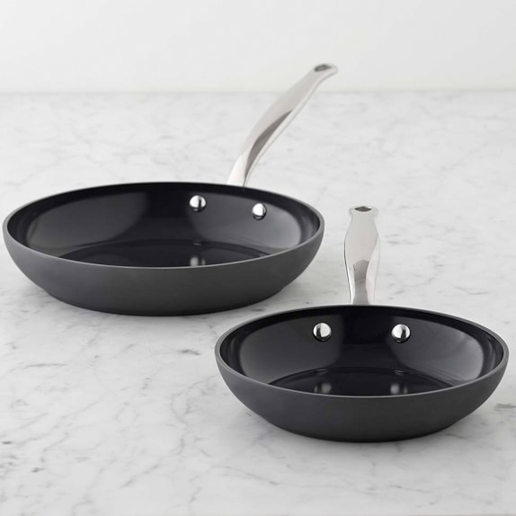 GreenPan™ Black Ceramic Nonstick Fry Pan Set Williams Sonoma